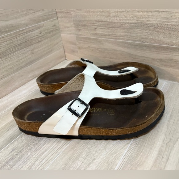 Birkenstock White Gizeh Size 42 - Picture 2 of 14